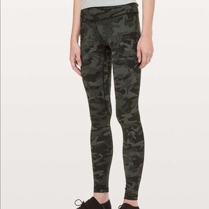 NWT lululemon Align Pant 28" Camo Gator Green
